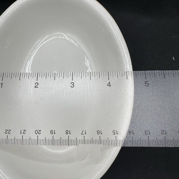 Set Of 2 Hall Small Oval Individual Bakers Brown White Oven Safe Vintage USA - Picture 9 of 12